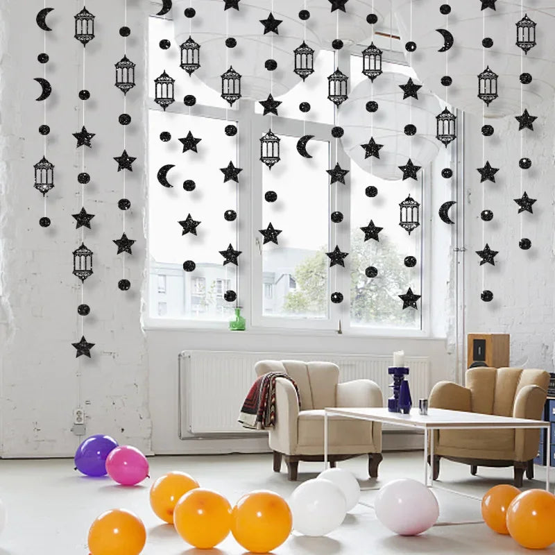 Garland - Glitter Gold Star Streamer