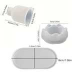 Silicone Mold - 3D Lotus Candle