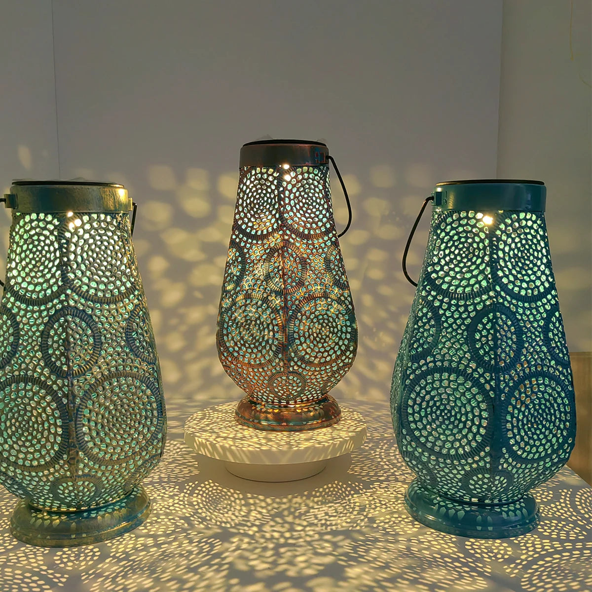 Solar Lamp - Vintage Iron Multi-Color