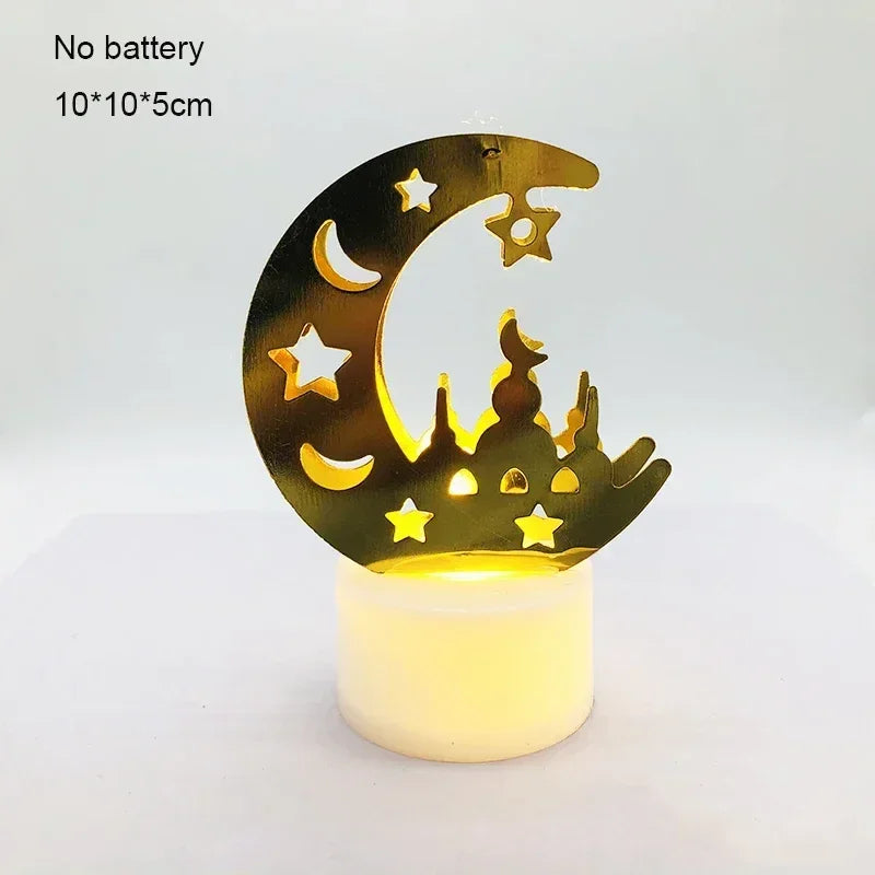 Ornament - LED Iron Candle Ramadan