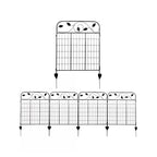 4 Pack Steel Foldable Garden Fence Floral Staked Trellis Panel Animal Barrier