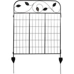 4 Pack Steel Foldable Garden Fence Floral Staked Trellis Panel Animal Barrier