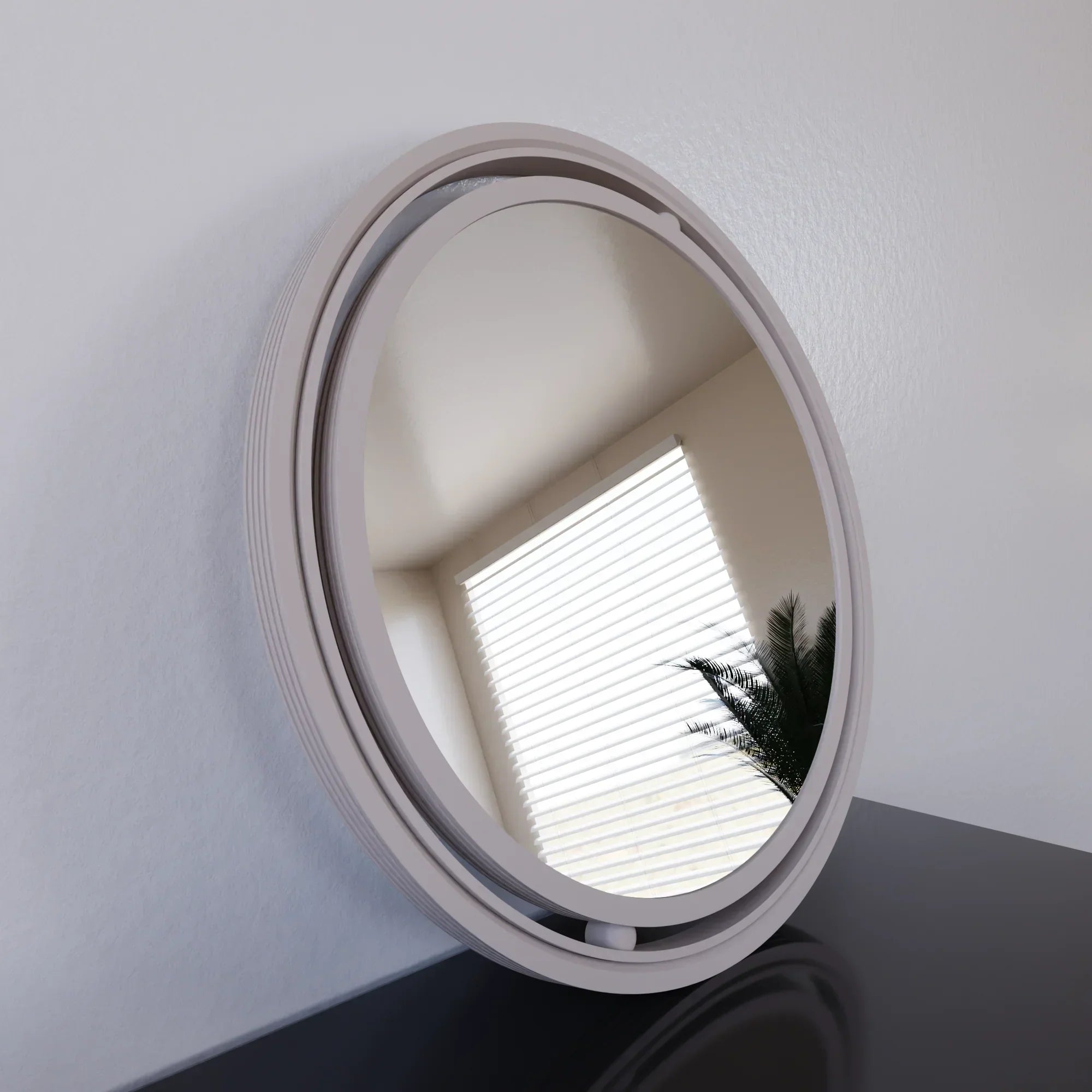 SET OF 3 GLOBE Mirror Modernized Pottery