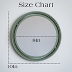 SET OF 3 GLOBE Mirror Modernized Pottery