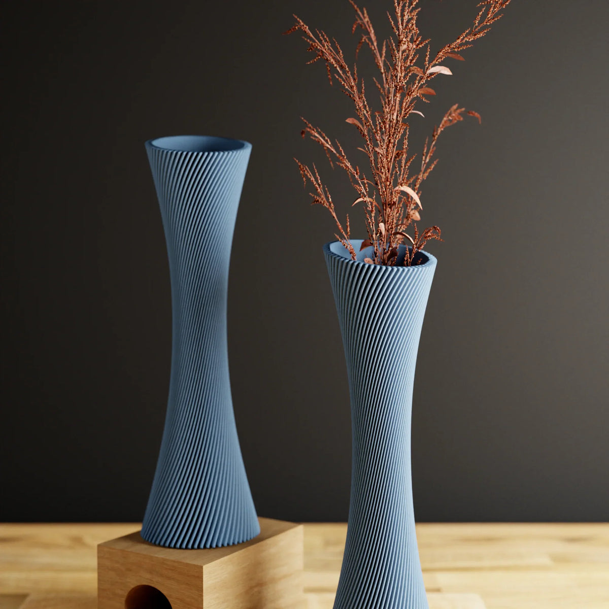 Spiral Rose Vase, close-up view - House Of Avana