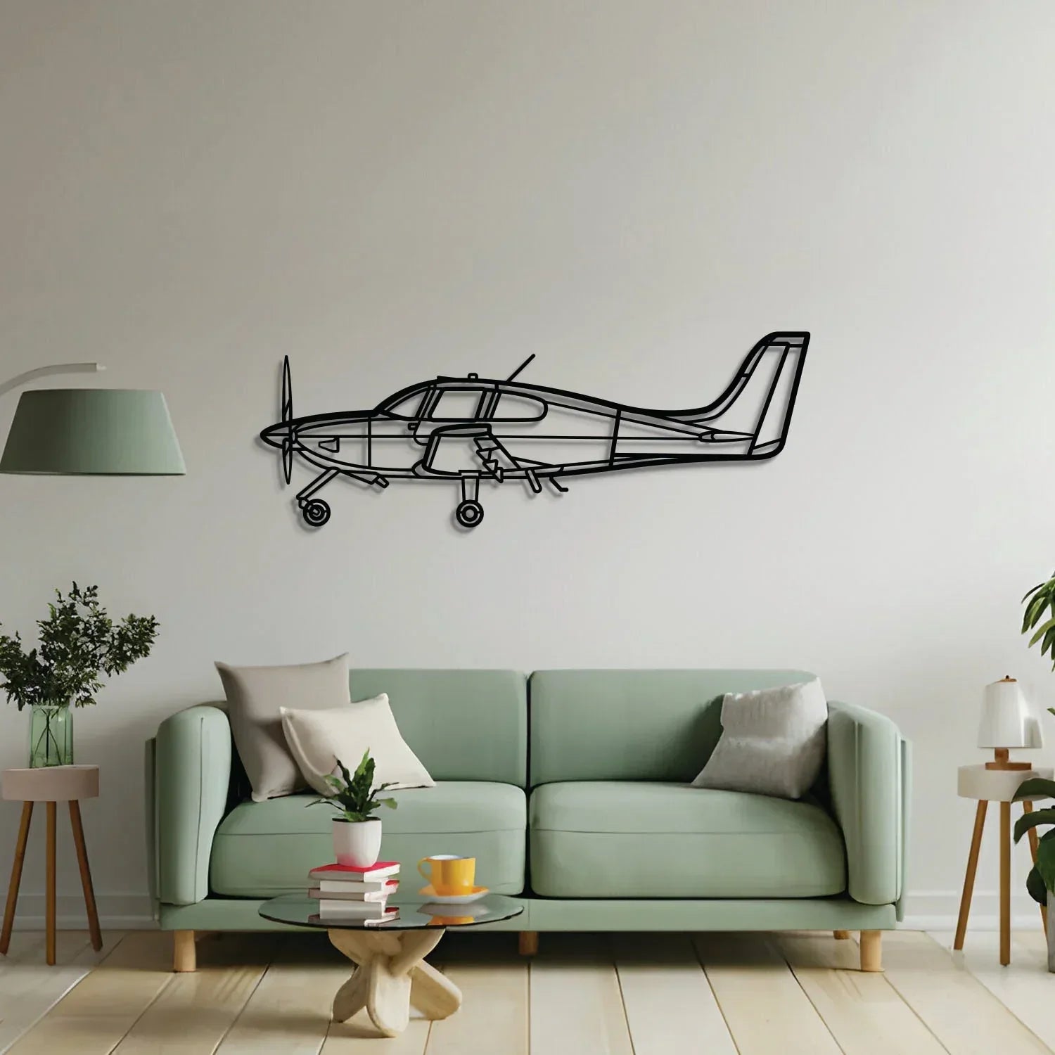 Sr20 Metal Aircraft Wall Art - Ncp0597, side view - House Of Avana