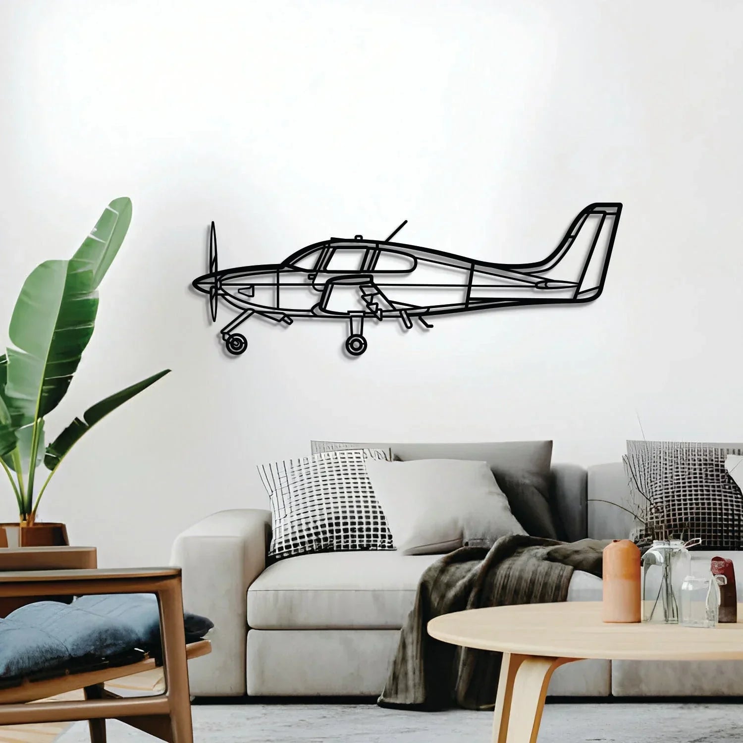 Sr20 Metal Aircraft Wall Art - Ncp0597, detail shot - House Of Avana