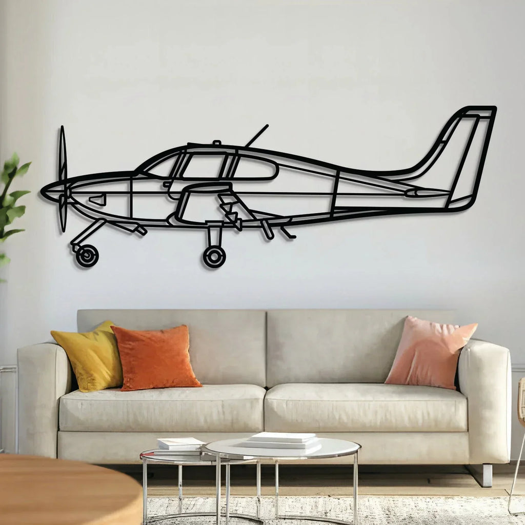 Sr20 Metal Aircraft Wall Art - Ncp0597, front view - House Of Avana