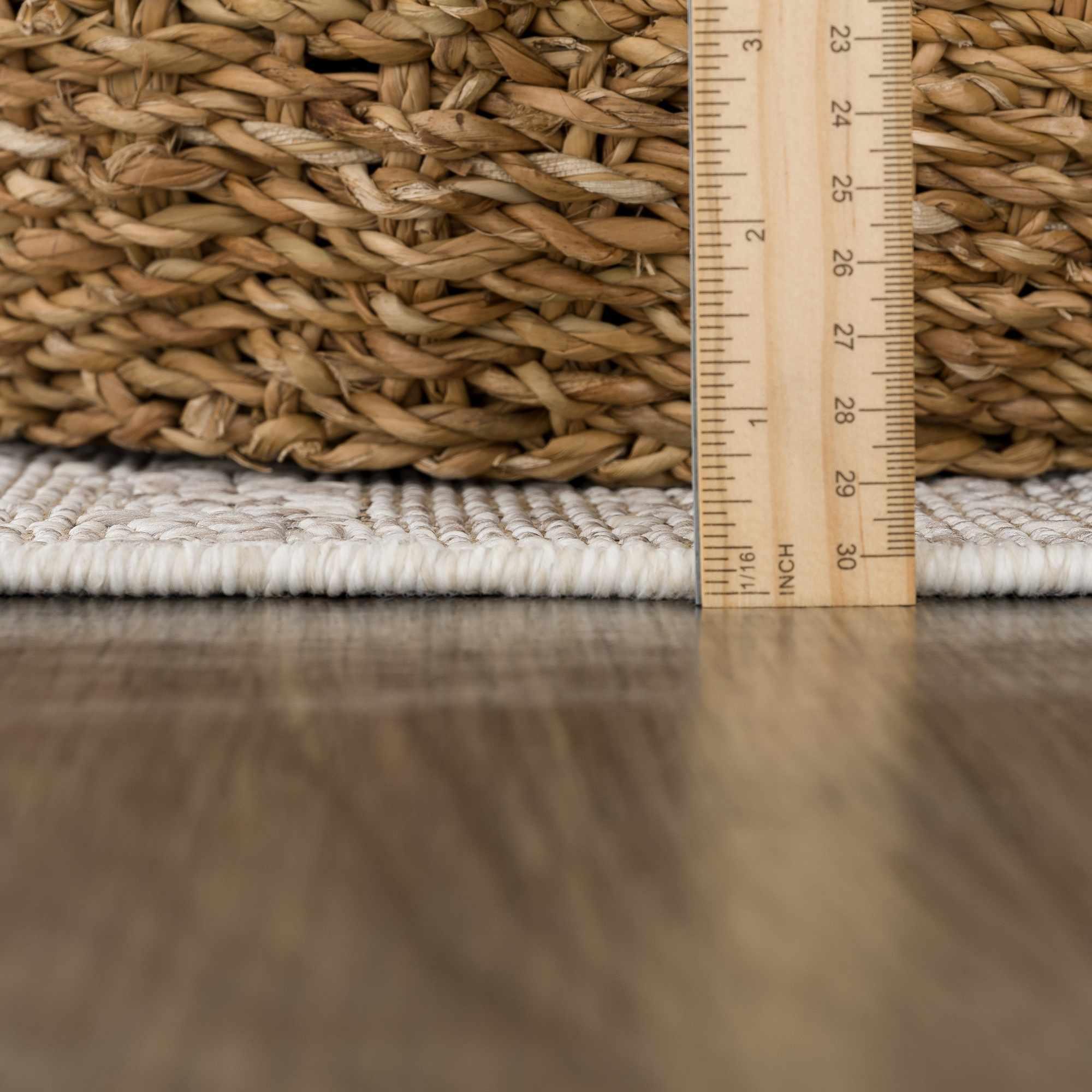 Baqer Bone & Tan Area Rug Hauteloom