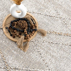 Baqer Bone & Tan Area Rug Hauteloom