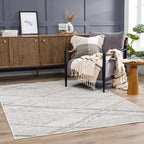 Baqer Bone & Taupe Area Rug Hauteloom
