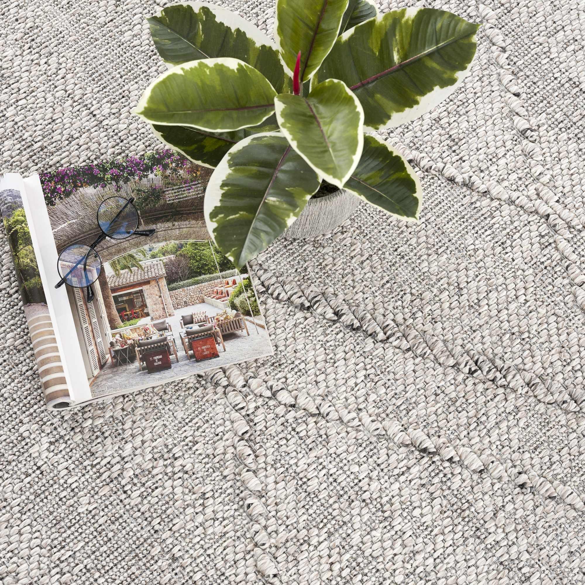 Baqer Bone & Taupe Area Rug Hauteloom