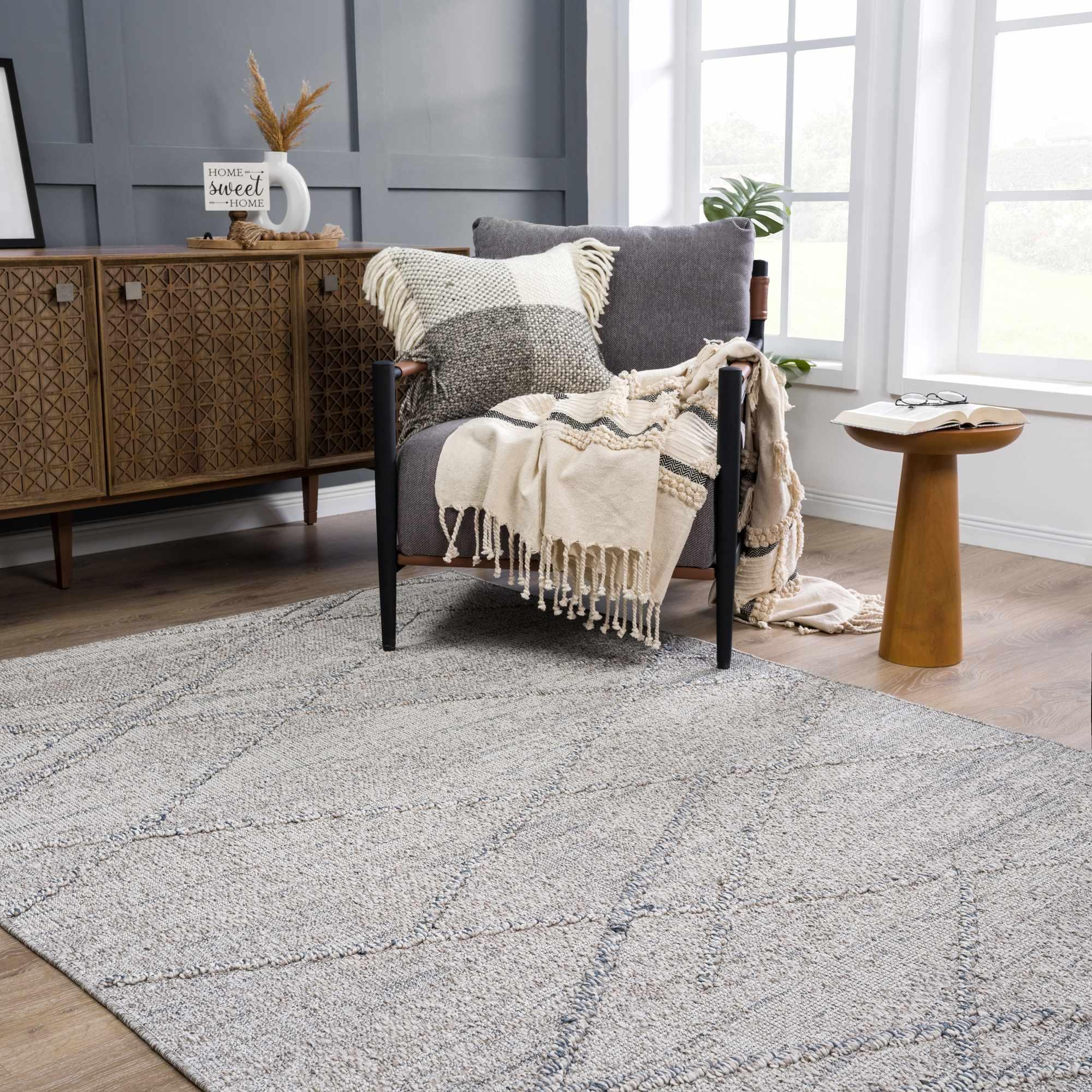 Baqer Taupe & Gray Area Rug Hauteloom