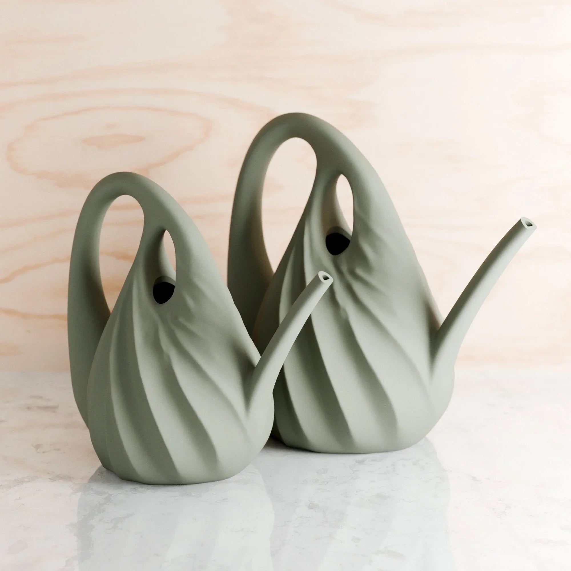 Swirl Watering Can, angled view - House Of Avana