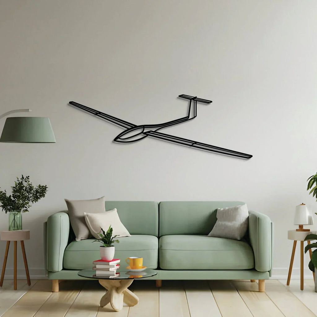 Szd-56 Angle Metal Aircraft Wall Art - Ncp0601, side view - House Of Avana