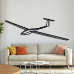 Szd-56 Angle Metal Aircraft Wall Art - Ncp0601, front view - House Of Avana