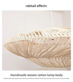 Rattan Chandelier Large