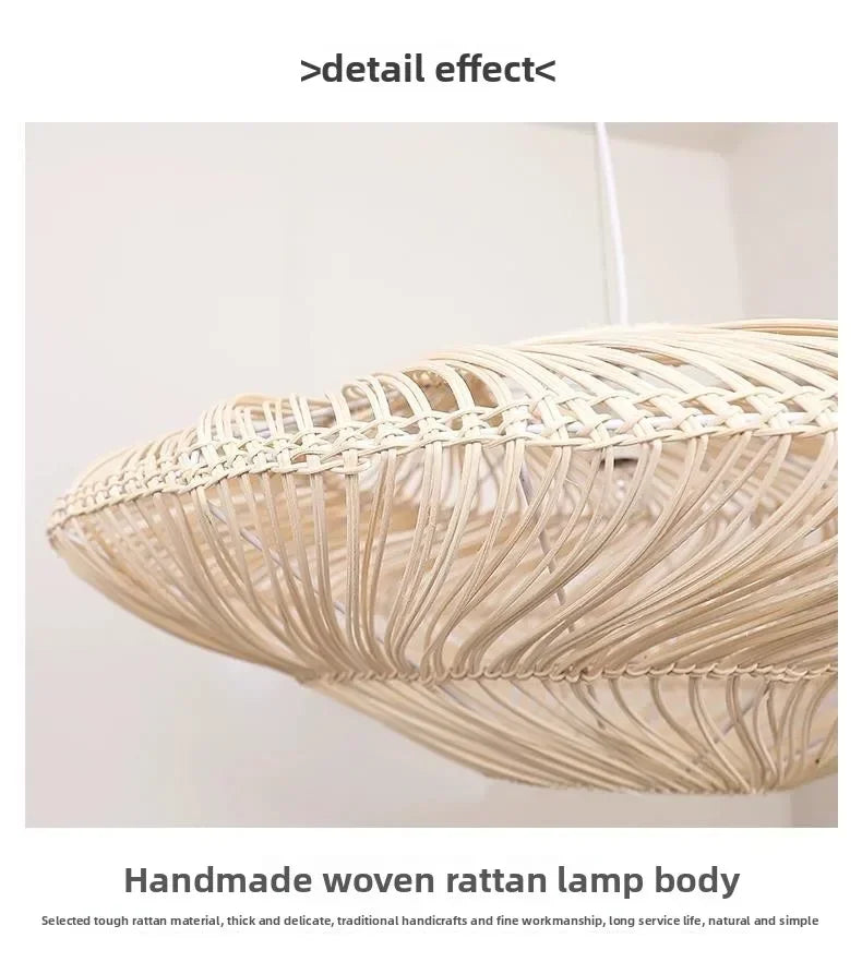 Rattan Chandelier Large