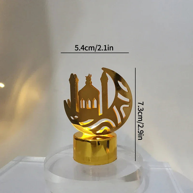 Ramadan Lamp - Star and Moon Ceramic Desk