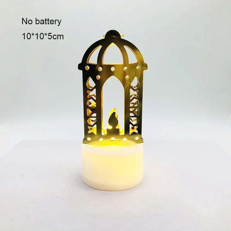 Ornament - LED Iron Candle Ramadan