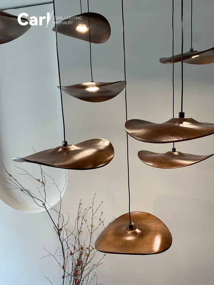 Chandelier - Multi-head Walnut