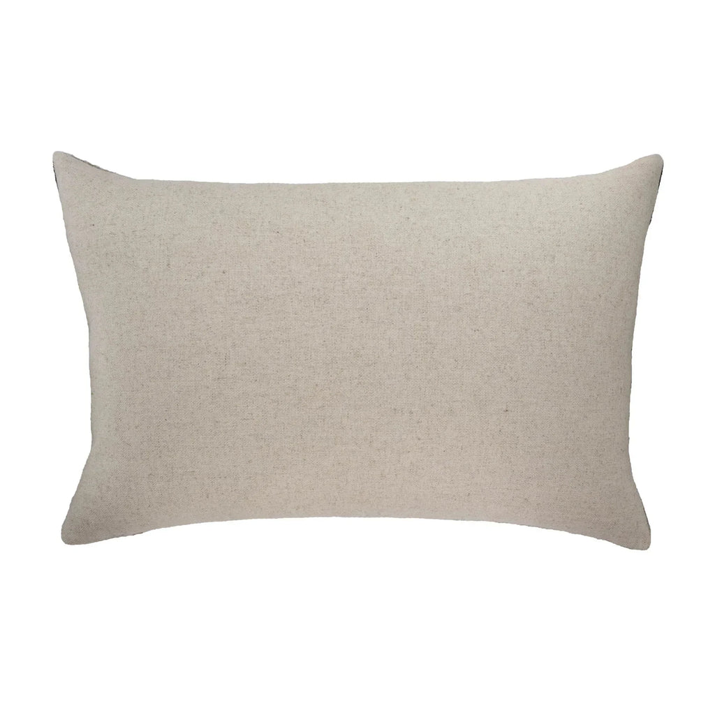 Sage Green Silk Velvet Ikat Pillow Cover X 24, detail shot - House Of Avana