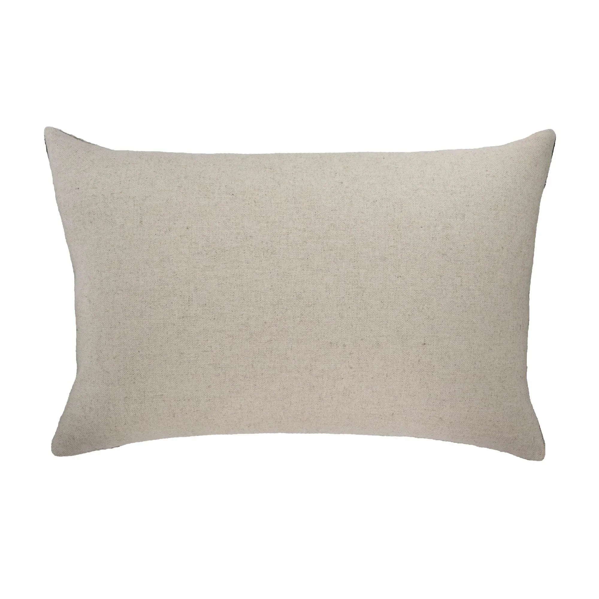 Sage Green Silk Velvet Ikat Pillow Cover X 24, detail shot - House Of Avana