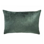 Sage Green Silk Velvet Ikat Pillow Cover X 24, lifestyle image - House Of Avana