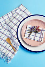 San Lucas Plaid White Kitchen Towel Archive New York