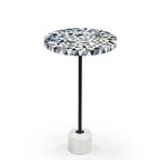 Sao Tome martini table with bone inlay