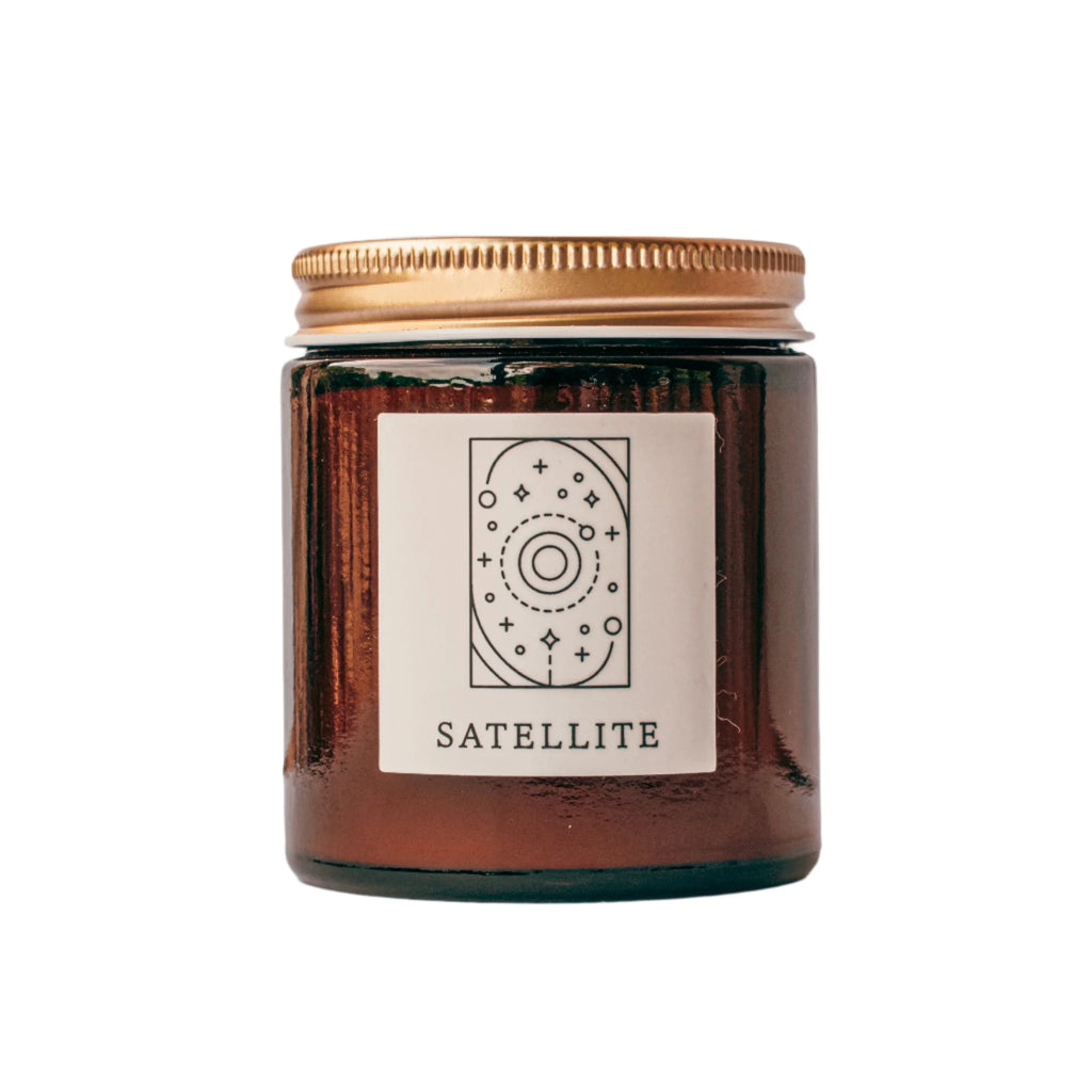 Satellite Fine Fragrance Candle, back view - House Of Avana