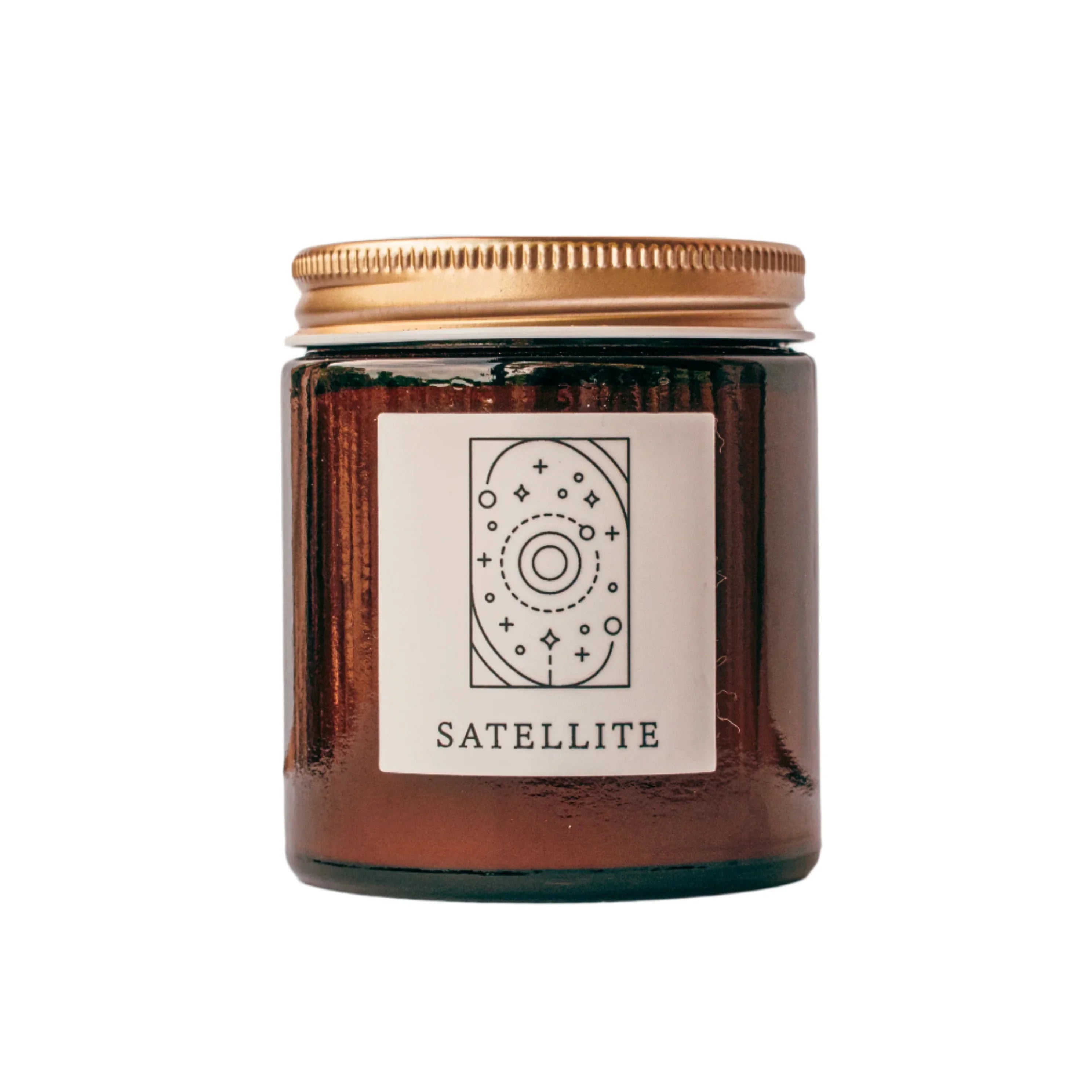 Satellite Fine Fragrance Candle, back view - House Of Avana