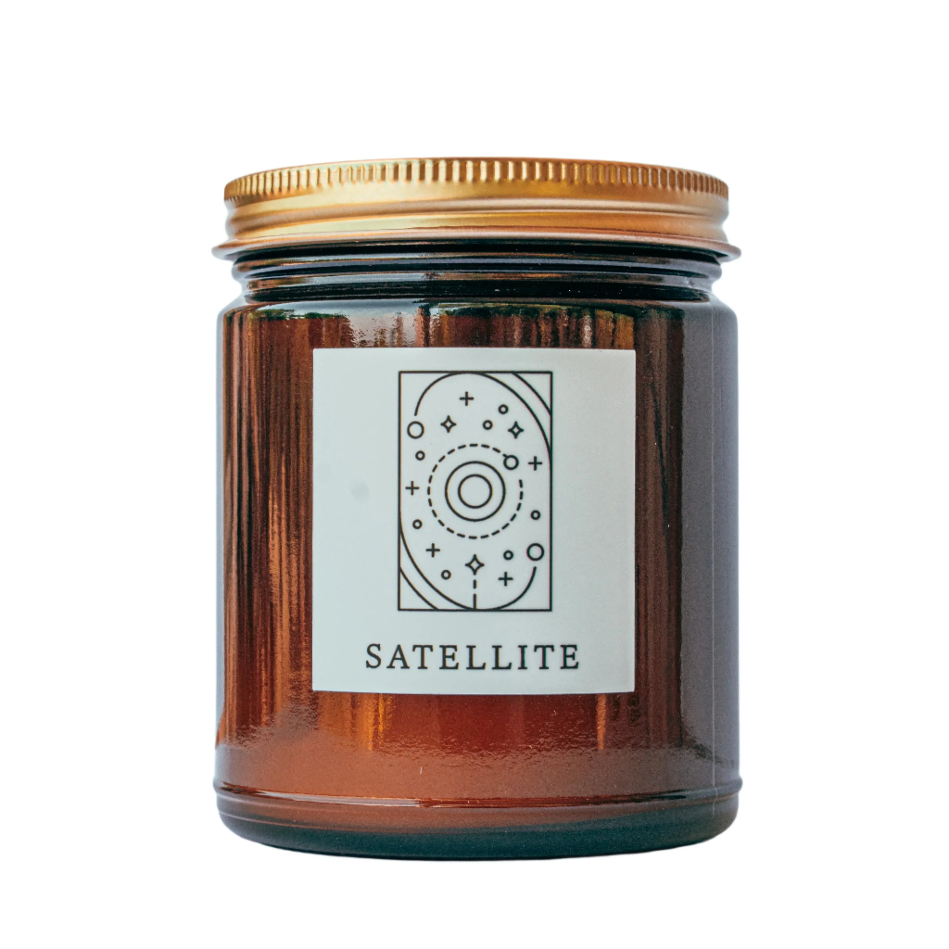 Satellite Fine Fragrance Candle, front view - House Of Avana