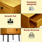 Savana Solid Wood 2-Drawer Nightstand