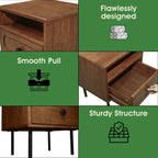 Savana Solid Wood Single-Drawer Nightstand