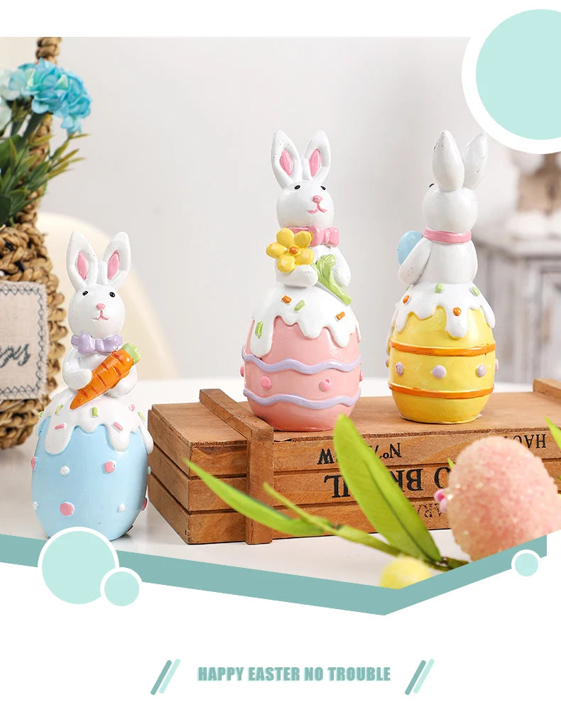 Bunny Decor - Decorative White Statue