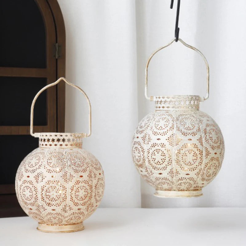 Lantern - Hollow Out Iron Metal Bedroom