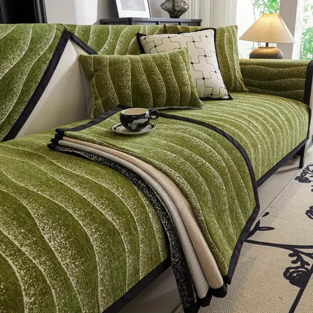 Green Couch Cover – Durable, Machine-Washable Slipcover for 2/3/4 Seater Sofas topspet