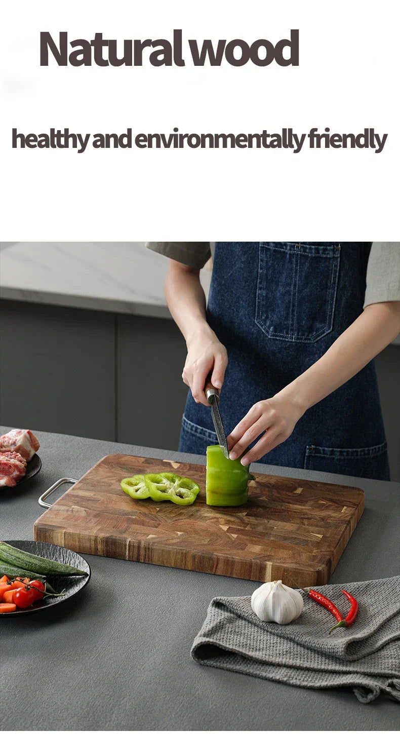 Chopping Board - Antibacterial Acacia Wood Wooden