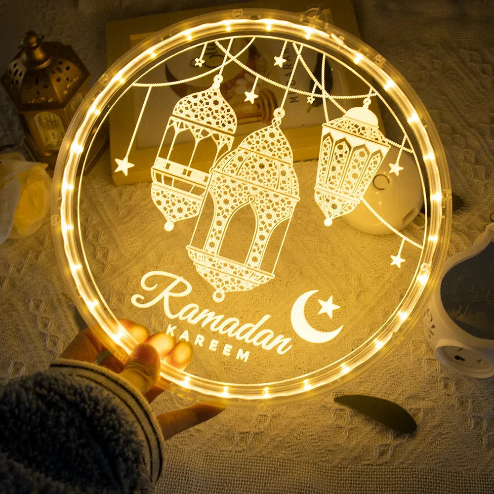 Lamp - LED Ramadan Eid Mubarak 12.5cm