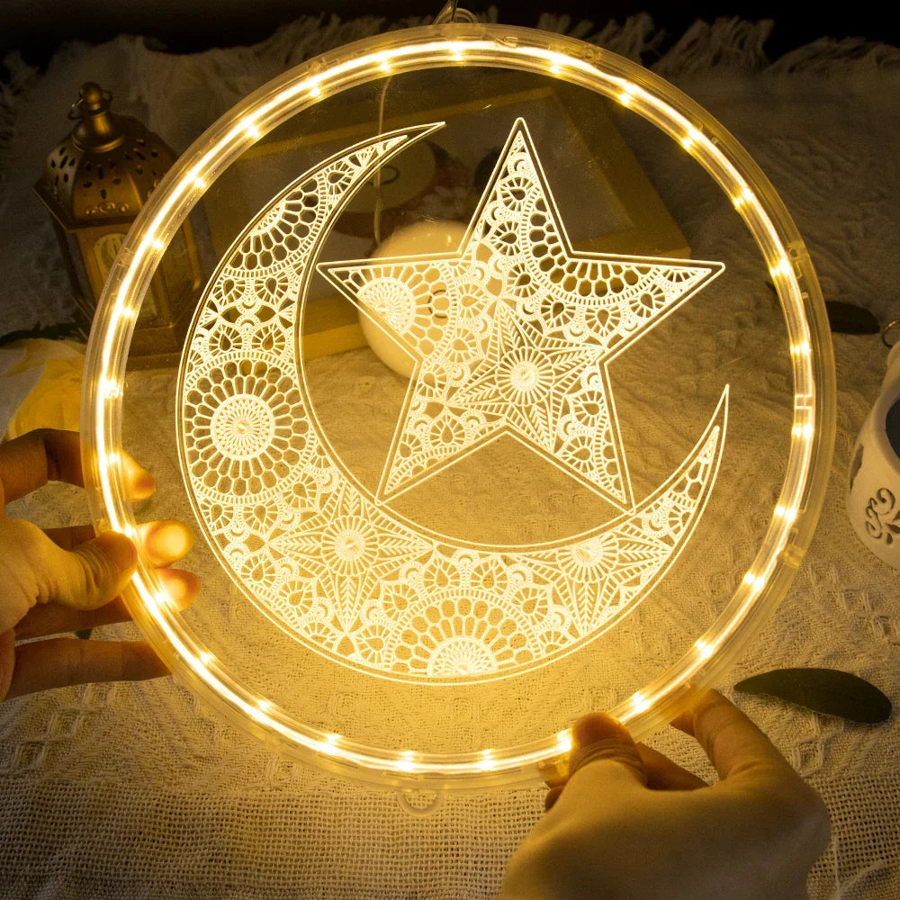 Lamp - LED Ramadan Eid Mubarak 12.5cm