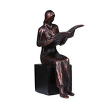 Abstract Character Reader Sculpture Bookends Figure | House of Avana