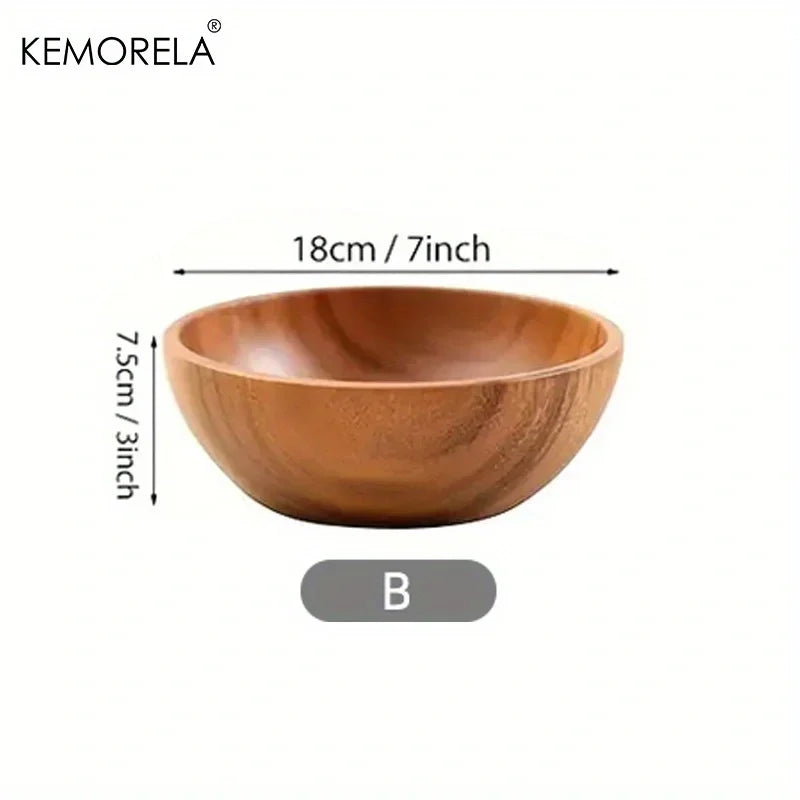 Salad Bowl - Anti-Scalding Wooden Large