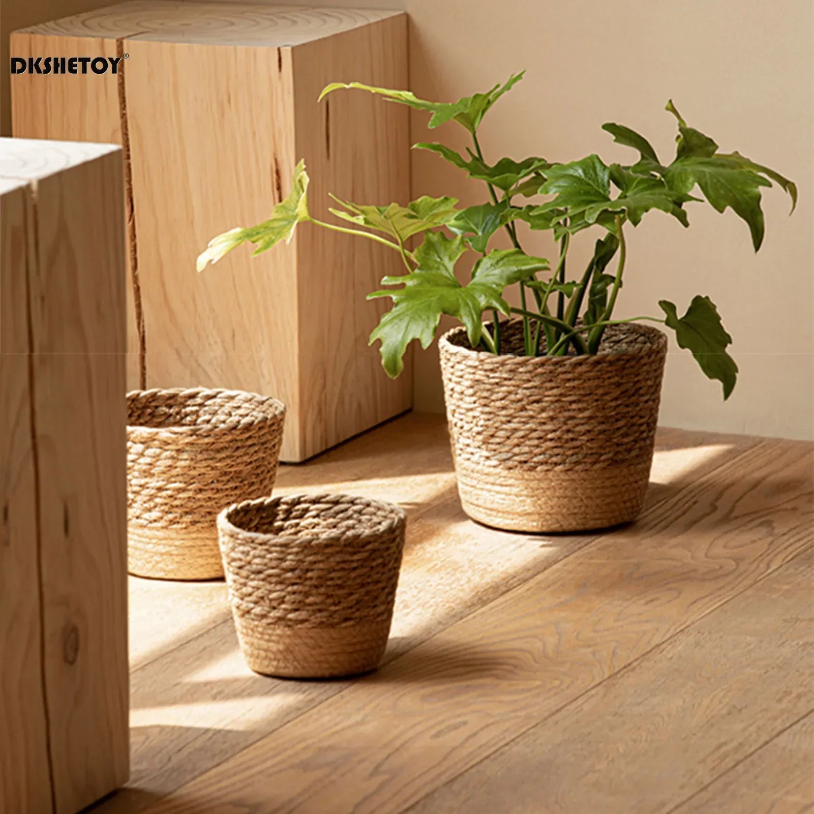 Planter - Woven Seaweed Large