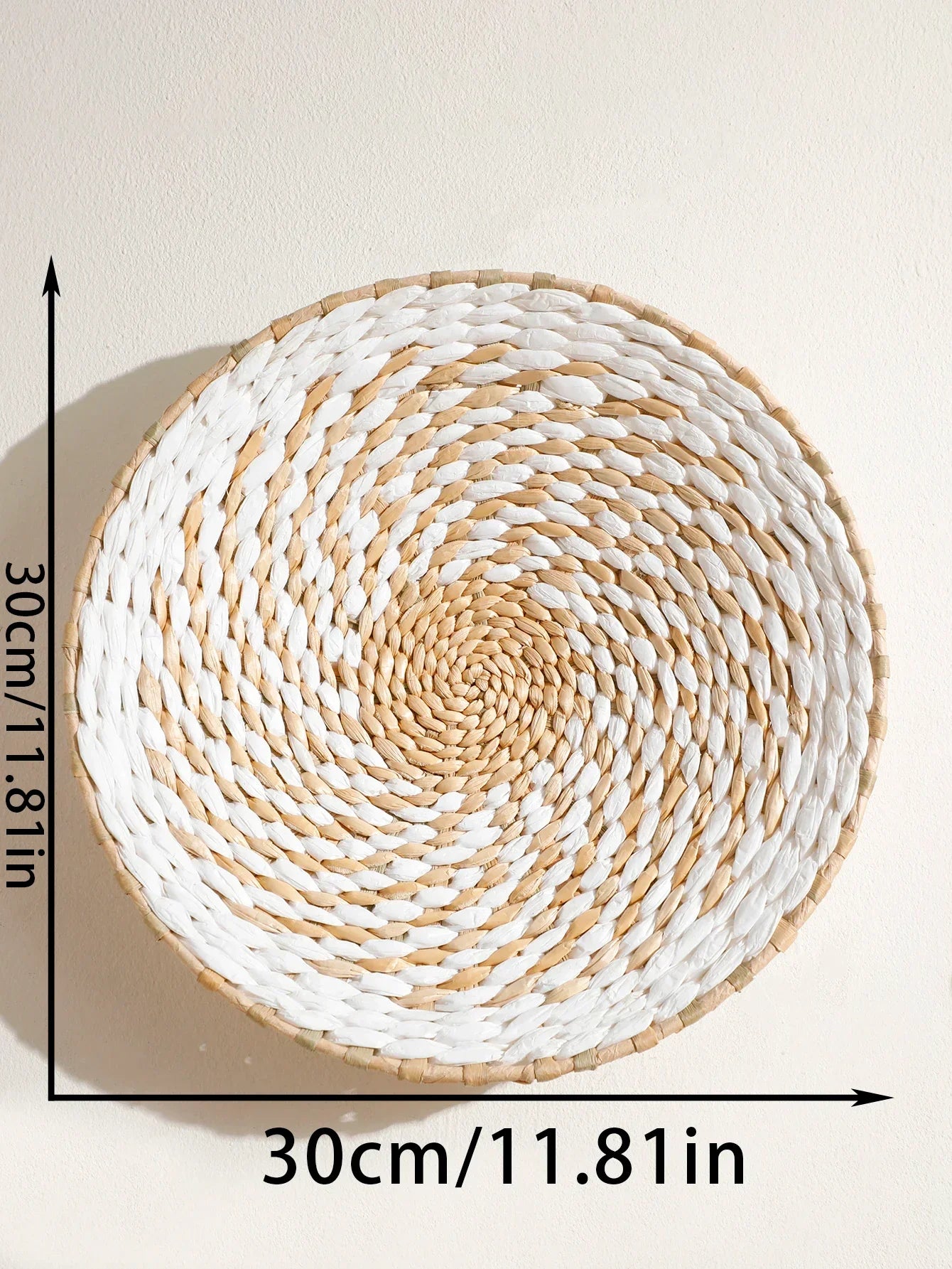 Seagrass Wall Hanging Decor Wall Basket Boho Home Decoration Handmade Natural Wall Art for Kitchen Bedroom Living Room Ornament - House Of Avana