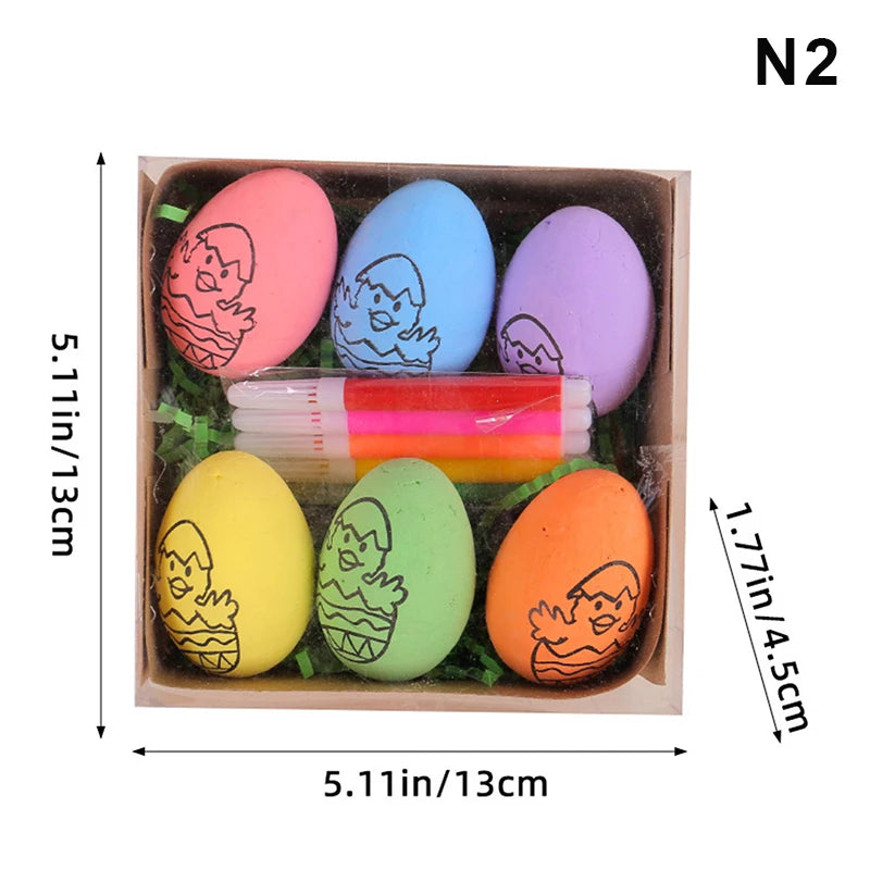 Eggs Kit - Hand-painted Cartoon Bunny Small