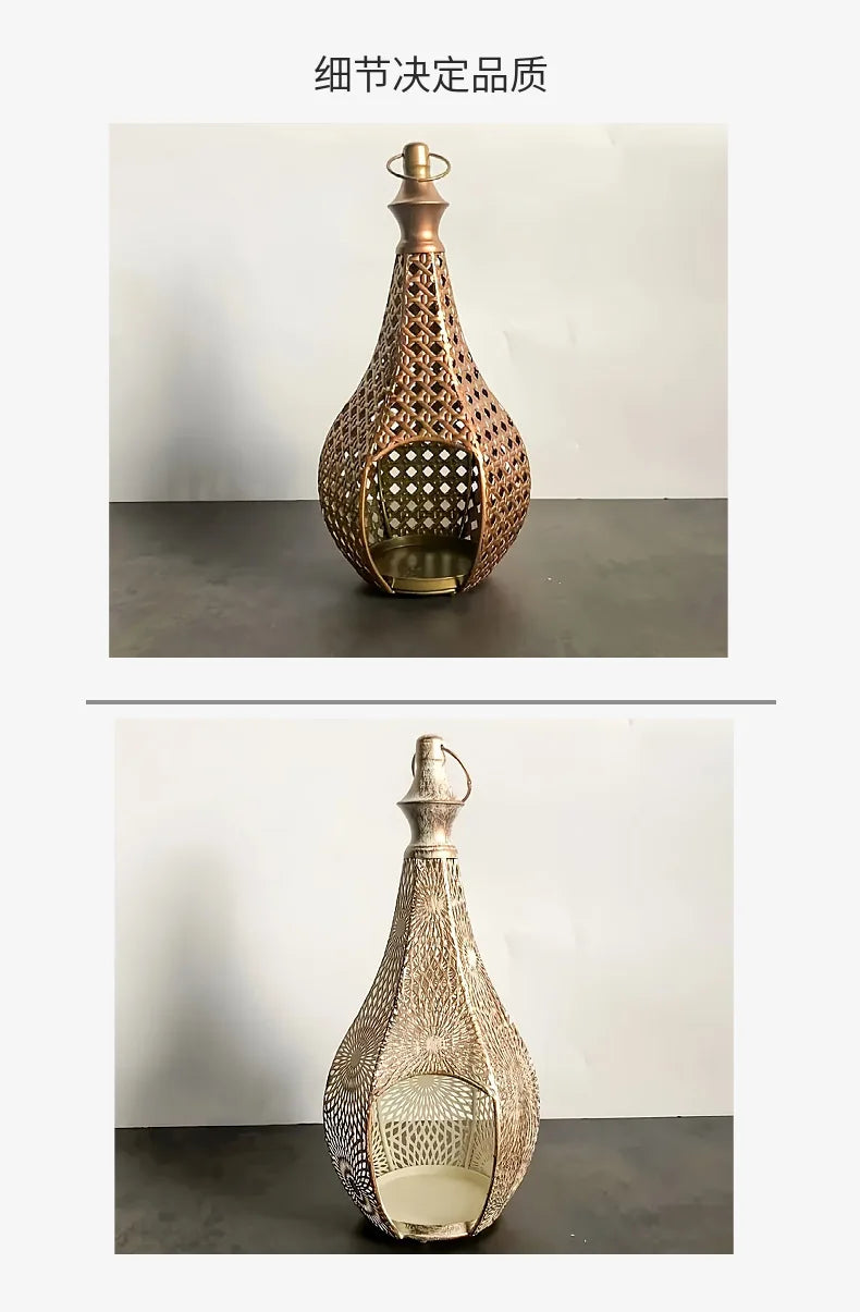 Lantern - Metal Morocco Candle Holder