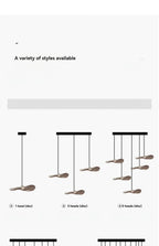 Chandelier - Multi-head Walnut