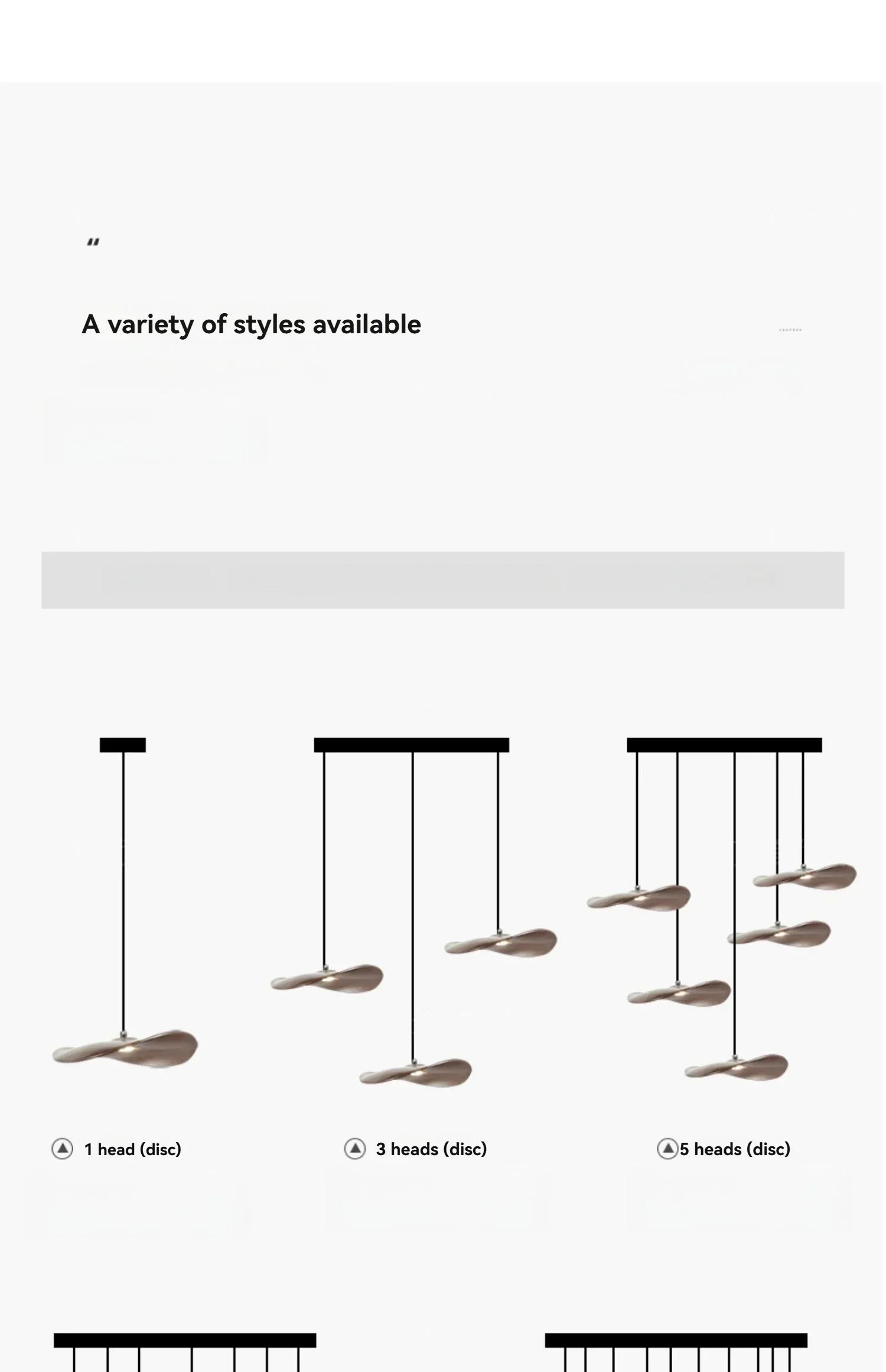 Chandelier - Multi-head Walnut