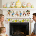 Garland - Decorative Colorful Bunny 6ft